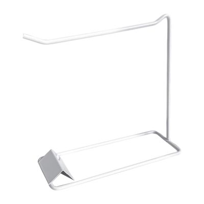 Fiocias Nail Cards Holder Iron Shelf Accessory Versatile for Dressing Table Practice Tool 7.8x2.9x7.9inch, White