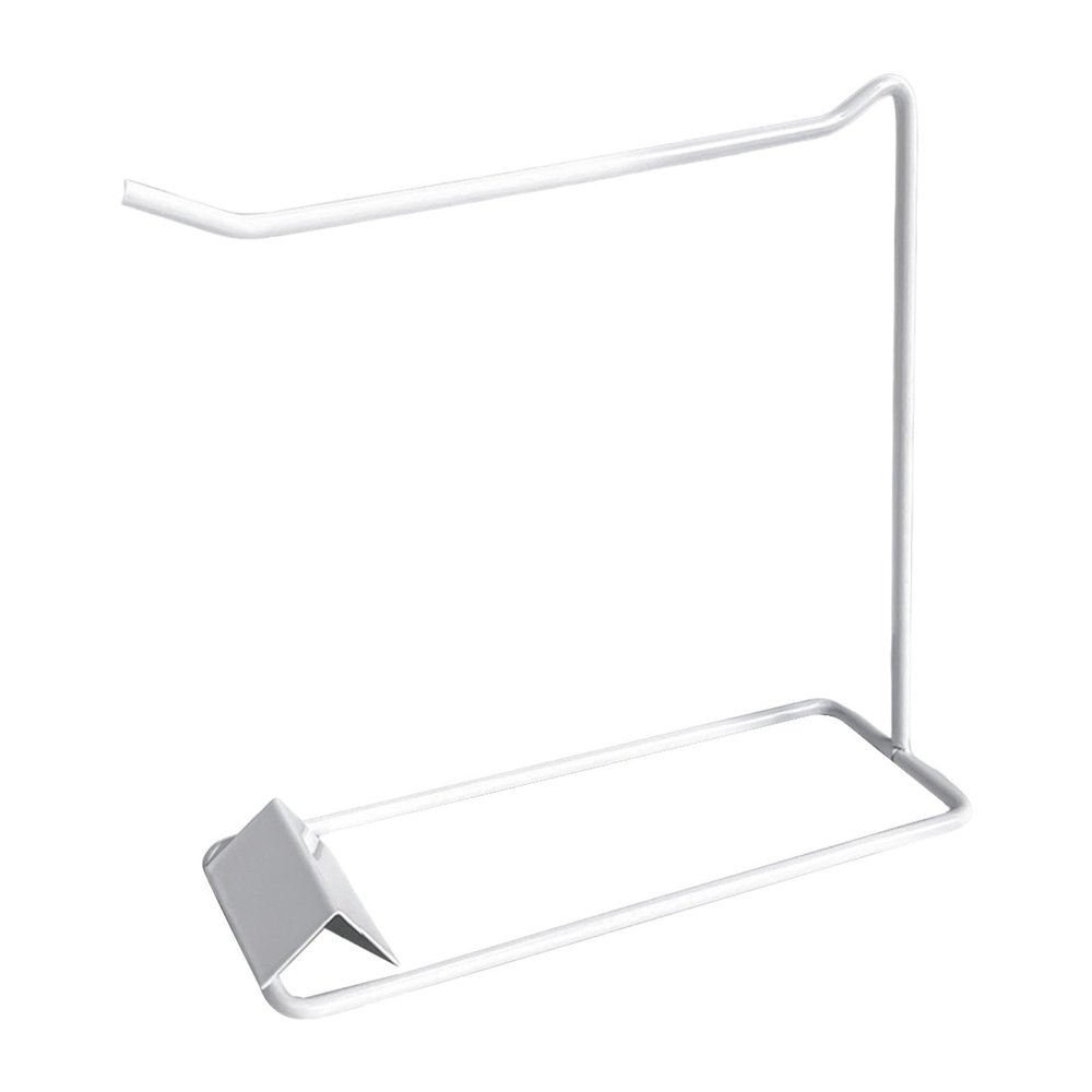Fiocias Nail Cards Holder Iron Shelf Accessory Versatile for Dressing Table Practice Tool 7.8x2.9x7.9inch, White