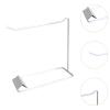 Fiocias Nail Cards Holder Iron Shelf Accessory Versatile for Dressing Table Practice Tool 7.8x2.9x7.9inch, White view 2