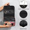 Ethebre Summer Tropical Hibiscus Travel Toiletry Bag with Hanging Hook, Waterproof Hanging Makeup Organizer Portable Cosmetic Bag for Women & Men Travel Essentials Accessories view 4