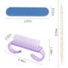 152pcs Nail Care Kit,100pcs Nail Files,50pcs Nail Care Sticks, Cuticle Manicure and Pedicure Stick,2pcs Handle Grip Nail Brush Manicure and Pedicure Tools Kit(Gold+Purple ) view 2