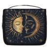 Ethebre Bohemian Style Sun Moon Travel Toiletry Bag with Hanging Hook, Waterproof Hanging Makeup Organizer Portable Cosmetic Bag for Women & Men Travel Essentials Accessories view 1