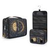 Ethebre Bohemian Style Sun Moon Travel Toiletry Bag with Hanging Hook, Waterproof Hanging Makeup Organizer Portable Cosmetic Bag for Women & Men Travel Essentials Accessories view 2