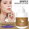 Coconut Oil Plant Extract Facial Hair Removal Cream, Coconut Facial Hair Removal Cream for Women for Upper Lip and Chin for Women for Sensitive Skin, Gentle and Soothing Skin (200g) view 2
