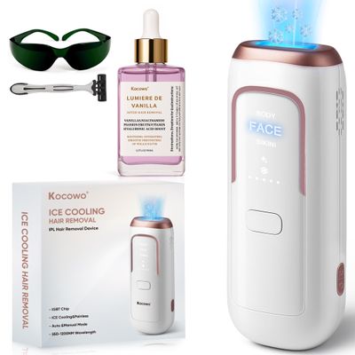 Laser Hair Removal for Women with 5 Ice Cooling, Painless IPL Laser Hair Removal Device, 3 Modes & 5 Strengths Tailored for Every Body Part, at Home Laser Hair Removal for Women Men on Face Body