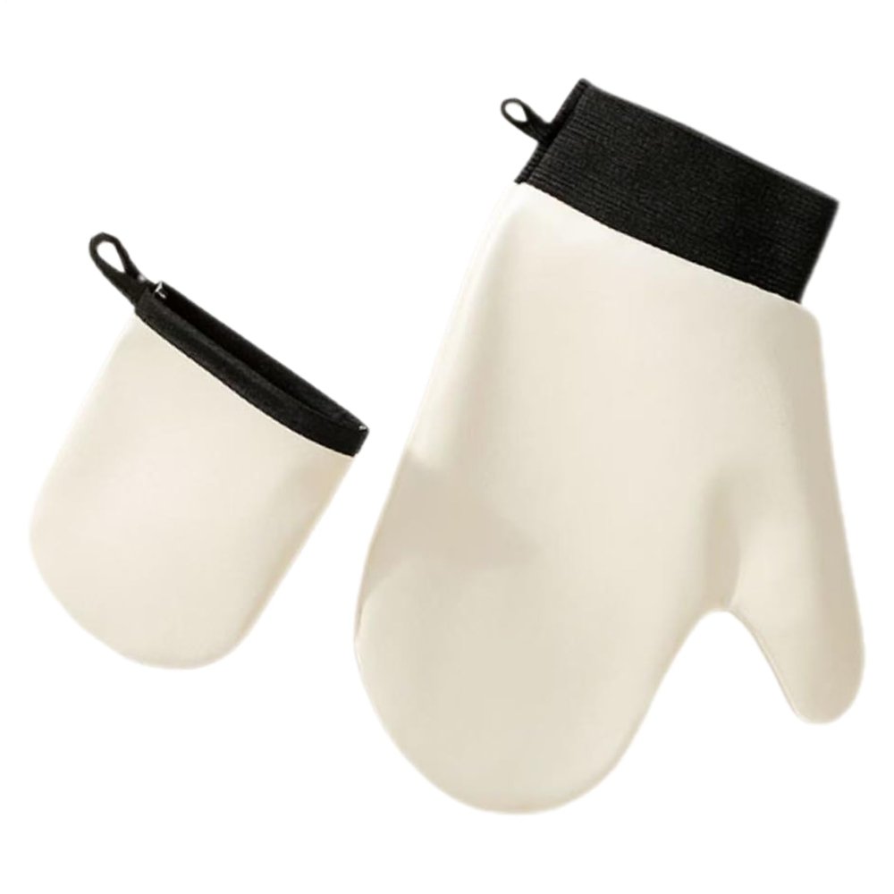 Tanning Mitt - Sunless Self Tanning Mitt | Soft Sunless Tanner Applicator | Self Tanninng Mitts With Thumb | Tanninng Miitts For Hand Shower Oils Lotion Mousse Makeup Daily Gym Beach Evening