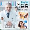 Otoscope Ear Camera with 1.21 Screen, 1080P Ear Scope with 4 LED Lights, Otoscope Camera for Adults Kids and Pets, Support Photo & Video, Type-C Charging with Computers, Baby Essentials, Home Medical view 2