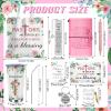 10 Pcs Christmas Pastor's Wife Appreciation Gifts Christian Religious Gifts with Blanket Christian Makeup Bag Tote Bag Pen Notebook Cup Aromatherapy Keychain Bookmarks Card Christmas Thank You Gift view 2