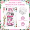 10 Pcs Christmas Pastor's Wife Appreciation Gifts Christian Religious Gifts with Blanket Christian Makeup Bag Tote Bag Pen Notebook Cup Aromatherapy Keychain Bookmarks Card Christmas Thank You Gift view 4