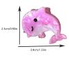 4PCS Pink Dolphin Claw Clips,Dolphin Hair Clips,Animal Shape Hair Claw Clips, Acetate Hair Clips for Girls,Small Hair Barrettes for Women (Pink Dolphin) view 2
