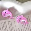 4PCS Pink Dolphin Claw Clips,Dolphin Hair Clips,Animal Shape Hair Claw Clips, Acetate Hair Clips for Girls,Small Hair Barrettes for Women (Pink Dolphin) view 3