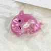 4PCS Pink Dolphin Claw Clips,Dolphin Hair Clips,Animal Shape Hair Claw Clips, Acetate Hair Clips for Girls,Small Hair Barrettes for Women (Pink Dolphin) view 4