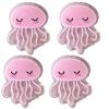 4PCS Jellyfish Claw Clips,Jellyfish Hair Clips,Animal Shape Hair Claw Clips, Acetate Hair Clips for Girls,Small Hair Barrettes for Women (Jellyfish) view 1