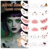 Glitter Freckles, Holographic Face and Body Glitter Tattoo Sparkle for Women Gold Glow Cosmetic Star Makeup Accessories for Festival Rave (6pcs Halloween) view 1