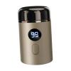 Electric Shaver Facial Beard Trimmer Mini Shaver for Car Business Office Travel with USB Cable- Gold view 1