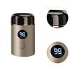 Electric Shaver Facial Beard Trimmer Mini Shaver for Car Business Office Travel with USB Cable- Gold view 3