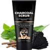 Natural Activated Charcoal Face Scrub, Deep Cleanser for Acne and Oil Control, Skin Brightening, 100g view 1