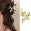 1 Pieces Butterfly Hair Claw Clips Metal Gold Hair Clips for Women- Strong Hold Small Hair Barrette Non Slips Claw Clips for Thin, Thick, or Curly Hair Fashion Hair Accessories for Girls view 1