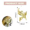 1 Pieces Butterfly Hair Claw Clips Metal Gold Hair Clips for Women- Strong Hold Small Hair Barrette Non Slips Claw Clips for Thin, Thick, or Curly Hair Fashion Hair Accessories for Girls view 2