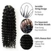 100% Human Hair Knotless Pre-Separated Crochet Hair Extensions Ocean Wave Feather Hair Water Wave Feather Line Hair Extensions Natural Color 16Inch 120g view 4