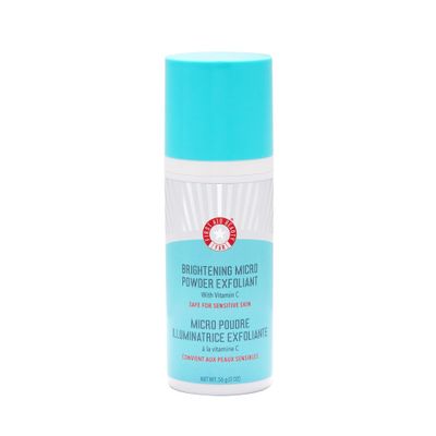 First Aid Beauty Micro Powder Exfoliant - Face Exfoliator with Vitamin C & Jojoba Beads - Ultra-Fine Face Scrub Revives Dull Skin, (2 oz)