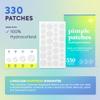 LivaClean 330 CT Pimple Patches for Face - 100% Hydrocolloid Acne Patches - Four Sizes - Acne Dots Zit Stickers - Hydrocolloid Patch Pimple Patch Invisible - Blemish Patches view 2