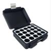 3D Printed - 3ml Vial Storage Case - Freezer Safe Hard Shell Peptide Case for Home, Fridge, Travel (Black/White, 20 3ml Vials) view 1