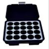 3D Printed - 3ml Vial Storage Case - Freezer Safe Hard Shell Peptide Case for Home, Fridge, Travel (Black/White, 20 3ml Vials) view 2
