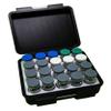 3D Printed - 3ml Vial Storage Case - Freezer Safe Hard Shell Peptide Case for Home, Fridge, Travel (Black/White, 20 3ml Vials) view 4