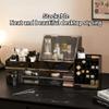 Large Black Vanity Organizer, Countertop Makeup Organizer with Drawers, Skincare Holder Durable Thick Plastic Cosmetic Display Case Perfect for Bathroom Bedroom Storage (3 Drawers) view 4