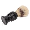 NinthAvenue Basics Shaving Brushes For Men, Small Portable Black with Curved Handle Shaving Cream Brush Foaming Beard Cleaning Brush For Home Salon Travel view 1