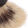 NinthAvenue Basics Shaving Brushes For Men, Small Portable Black with Curved Handle Shaving Cream Brush Foaming Beard Cleaning Brush For Home Salon Travel view 2
