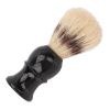 NinthAvenue Basics Shaving Brushes For Men, Small Portable Black with Curved Handle Shaving Cream Brush Foaming Beard Cleaning Brush For Home Salon Travel view 3