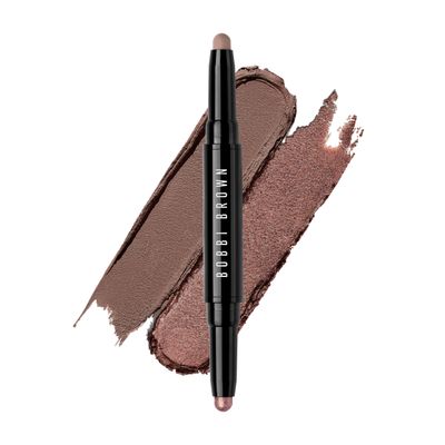 Bobbi Brown Dual-Ended Long-Wear Cream Shadow Stick | Swipe & Go Cream Eyeshadow Stick | 24-Hour Wear for Effortless Eyes, 0.06 Ounce, Pyrite/Muted Taupe