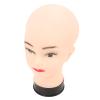 Asixxsix Bald Mannequin Head, PVC Head for Wig Display with Universal Stand Interface for Hairdressing and Makeup Practice view 1