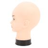 Asixxsix Bald Mannequin Head, PVC Head for Wig Display with Universal Stand Interface for Hairdressing and Makeup Practice view 2