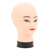 Asixxsix Bald Mannequin Head, PVC Head for Wig Display with Universal Stand Interface for Hairdressing and Makeup Practice view 3