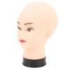 Asixxsix Bald Mannequin Head, PVC Head for Wig Display with Universal Stand Interface for Hairdressing and Makeup Practice view 4