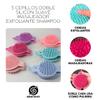 3 Double Soft Silicone Bath Brushes, Body Brush for Bathing, Durable and Easy to Clean, Massage and Skin Exfoliation, Bath Massage, Soft Skin, Ideal for Babies and Pets view 4