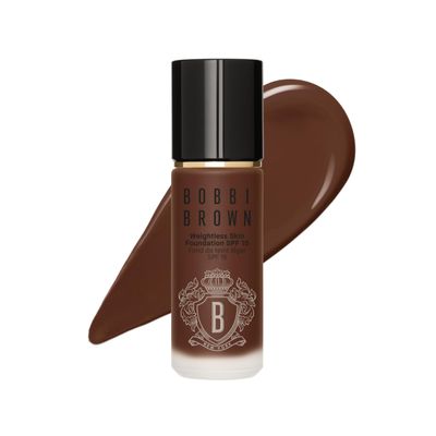 Bobbi Brown Weightless Skin Foundation SPF 15 | Oil-Controlling, 24-Hour Hydrating Foundation, Medium Coverage| Natural Matte Finish, 1 Fl Oz, Cool Espresso