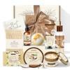 Gifts for Women Happy Birthday Gift Baskets, Bath and Body Gift Set Mothers Day Gifts, Vanilla Coconut Relaxing Home Spa Set Self Care Gift for Mom Sister Her Wife Grandma Girlfriend Friends view 1