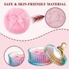 5 Pcs Extra Large Body Powder Puff and Container Set  5.43" Oversize Crystal Powder Container | 3.54" Ultra-Soft Velour Puff, Washable & Reusable, Ideal for Face/Body Glitter & Wet/Dry Makeup view 3