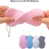 3D Super Soft Exfoliating Bath Sponge, Embossing Shower Exfoliator (4 Pack) view 3