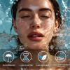 Glitter Freckles, Holographic Face and Body Glitter Tattoo Sparkle for Women Gold Glow Cosmetic Star Makeup Accessories for Festival Rave (12pcs Silver) view 2