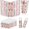 Dansib 48 Pcs 24 Sets Christmas Hand Cream and Lip Balm Bulk Gift Set, 6 Scents Coquette Bow Christmas Stocking Stuffer Travel Size Hand Lotion Lip Care Holiday Party Favor for Women Staff Coworker view 1