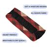 Amooorous Red and Black Checkerboard no slip baseball headband Elastic head sweat bands for women for tennis Volleyball Running vinchas para el cabello de mujer view 2