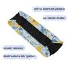 Amooorous Multi-small Flowers Butterflies Yellow and Light Blue no slip fashion headbands Stretchy tennis sweatbands for basketball hiking washing face cintas para el cabello view 2