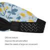 Amooorous Multi-small Flowers Butterflies Yellow and Light Blue no slip fashion headbands Stretchy tennis sweatbands for basketball hiking washing face cintas para el cabello view 3