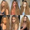 Biliisyff Ombre Blonde Bundles Human Hair 1b27 Deep Wave Bundles Brazilian Virgin Remy Hair 2 Tone Black and Honey Blonde Bundles Peruvian Grade 8A Virgin Hair Extensions 24 26 28 Inch view 3