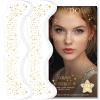 Glitter Freckles, Holographic Face and Body Glitter Tattoo Sparkle for Women Gold Glow Cosmetic Star Makeup Accessories for Festival Rave (12pcs Gold) view 1